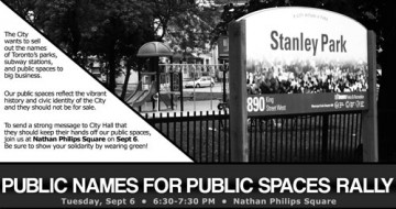 Public Names for Public Spaces Ralley - Sept. 5, 2011