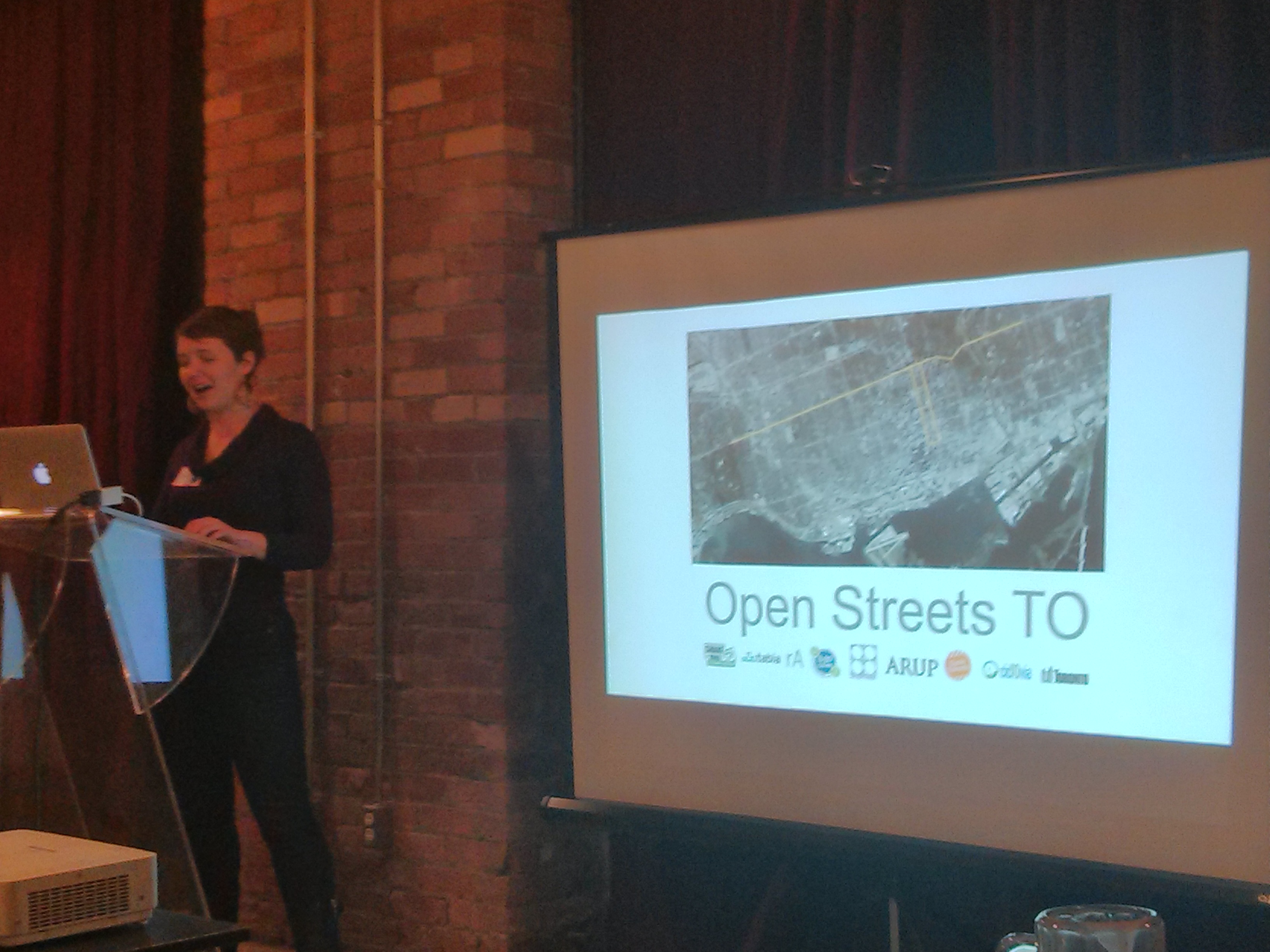 Michelle Senayah presenting Open Streets TO
