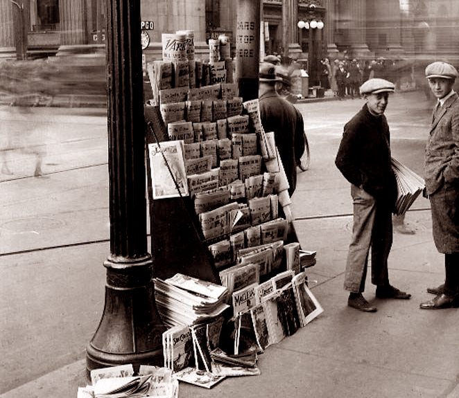 News Stand in downtown Toronto ~ City of Toronto Archives
